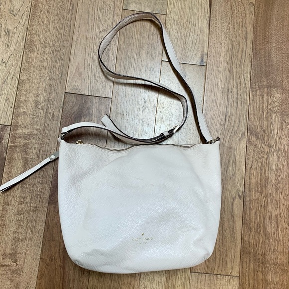 Kate Spade Pebble Leather Purse Ivory/Cream - Picture 2 of 5